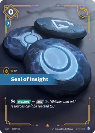 (120/298) Seal of Insight - Origins Foil