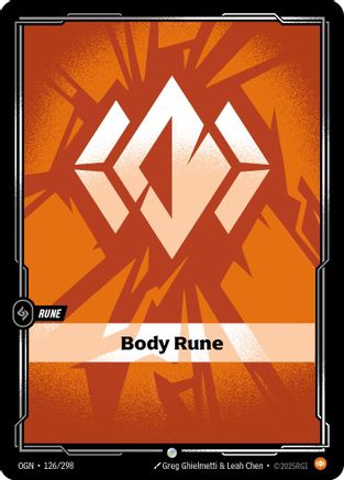 (126/298) Body Rune - Origins Foil