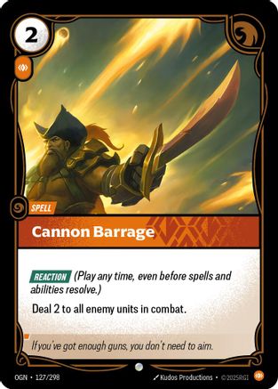 (127/298) Cannon Barrage - Origins