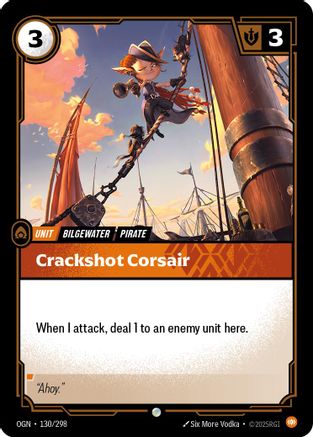 (130/298) Crackshot Corsair - Origins Foil