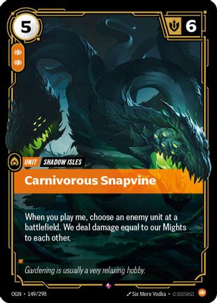 (149/298) Carnivorous Snapvine - Origins Foil