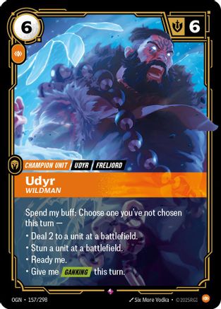 (157/298) Udyr - Wildman - Origins Foil