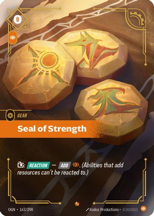 (163/298) Seal of Strength - Origins Foil
