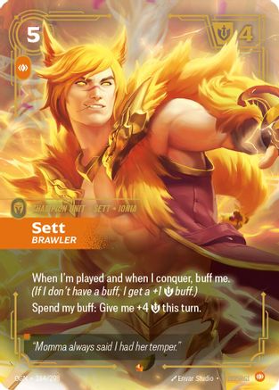 (164/298) Sett - Brawler - Origins Foil