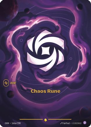 (166a/298) Chaos Rune (Alternate Art) - Origins Foil