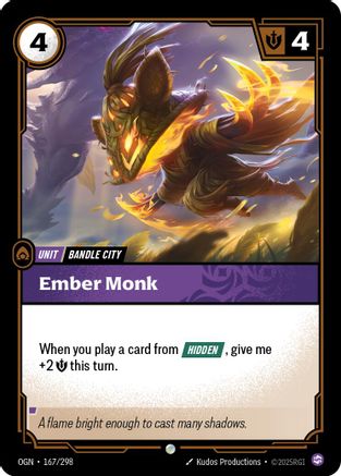 (167/298) Ember Monk - Origins Foil