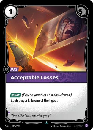 (179/298) Acceptable Losses - Origins