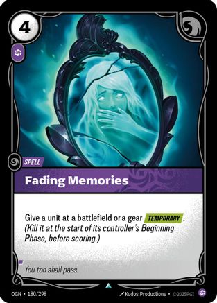 (180/298) Fading Memories - Origins Foil