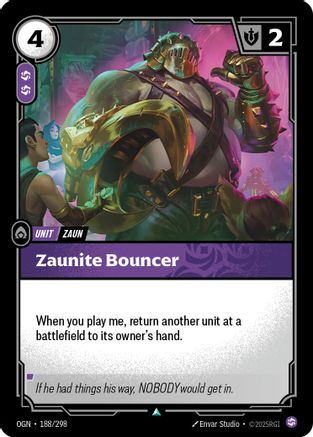(188/298) Zaunite Bouncer - Origins Foil