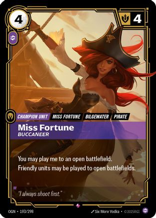 (193/298) Miss Fortune - Buccaneer - Origins Foil