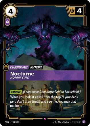 (194/298) Nocturne - Horrifying - Origins Foil
