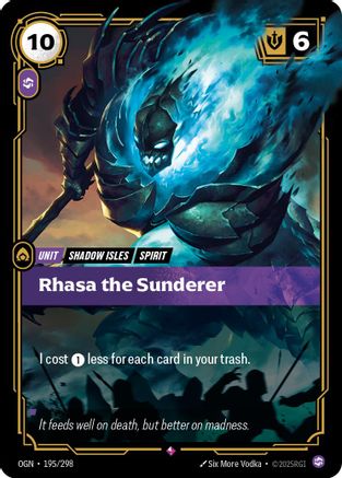 (195/298) Rhasa the Sunderer - Origins Foil