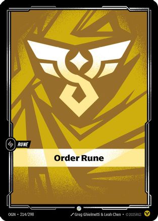 (214/298) Order Rune - Origins Foil