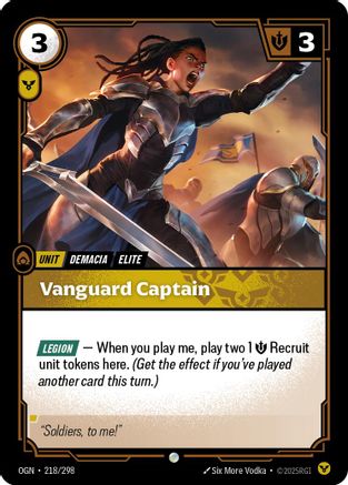 (218/298) Vanguard Captain - Origins Foil