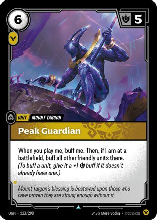 (223/298) Peak Guardian - Origins Foil