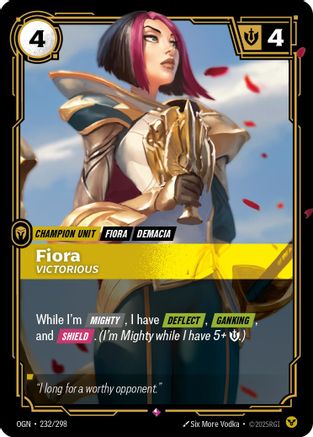(232/298) Fiora - Victorious - Origins Foil