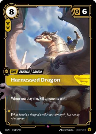 (234/298) Harnessed Dragon - Origins Foil