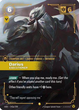 (243a/298) Darius - Executioner (Alternate Art) - Origins Foil
