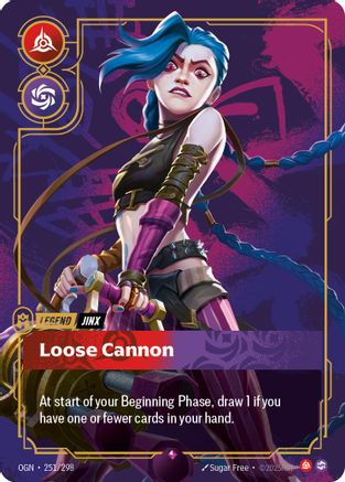 (251/298) Jinx - Loose Cannon - Origins Foil