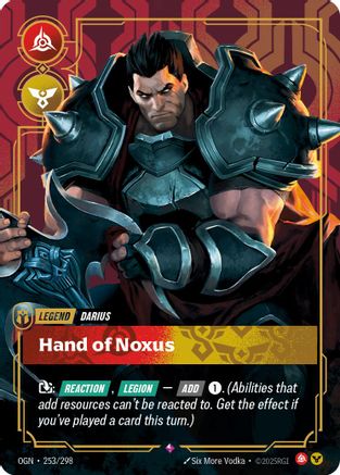 (253/298) Darius - Hand of Noxus - Origins Foil