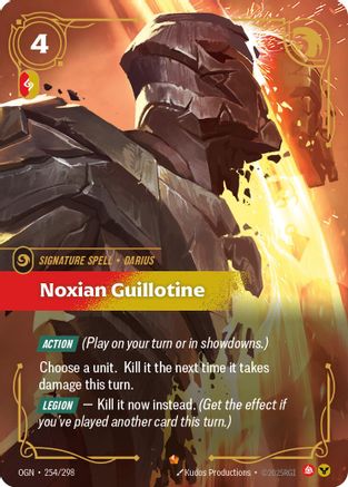 (254/298) Noxian Guillotine - Origins Foil