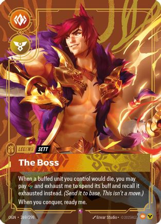 (269/298) Sett - The Boss - Origins Foil