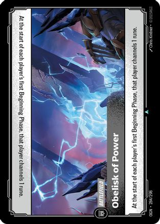 (284/298) Obelisk of Power - Origins Foil