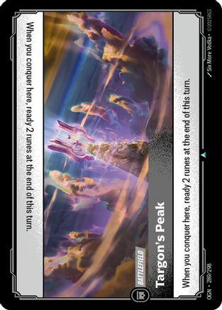 (289/298) Targon's Peak - Origins Foil