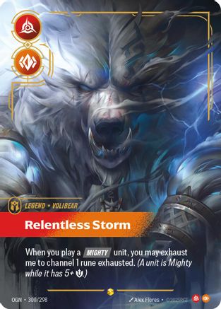 (300/298) Volibear - Relentless Storm (Showcase) - Origins Foil