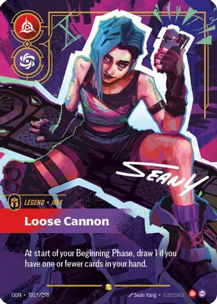 (301*/298) Jinx - Loose Cannon (Signature) - Origins Foil
