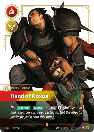 (302/298) Darius - Hand of Noxus (Showcase) - Origins Foil