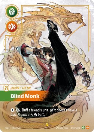 (304/298) Lee Sin - Blind Monk (Showcase) - Origins Foil
