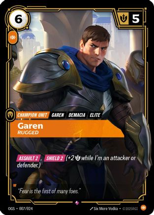 (007/024) Garen - Rugged - Origins Proving Grounds
