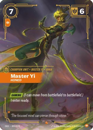 (009/024) Master Yi - Honed - Origins Proving Grounds