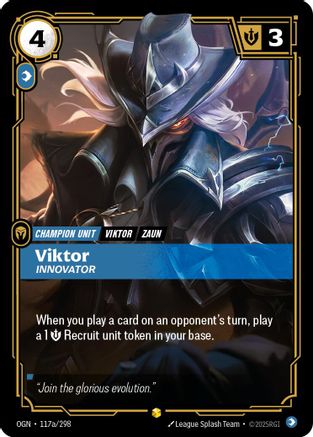 (117a/298) Viktor - Innovator (Alternate Art) - Origins Foil