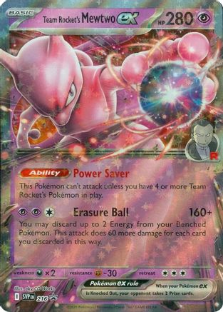 Team Rocket's Mewtwo ex (216) - SV Scarlet & Violet Promo Cards Holofoil - Promo