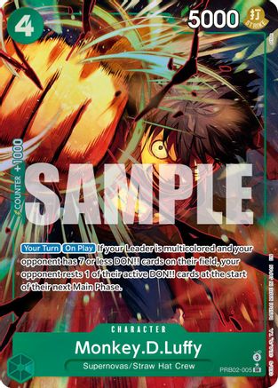 (PRB02-005) Monkey.D.Luffy (Alternate Art) - Premium Booster -The Best- Vol. 2 Foil