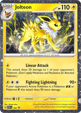 Jolteon (Cosmos Holo) (169) - SV Scarlet & Violet Promo Cards Holofoil - Rare