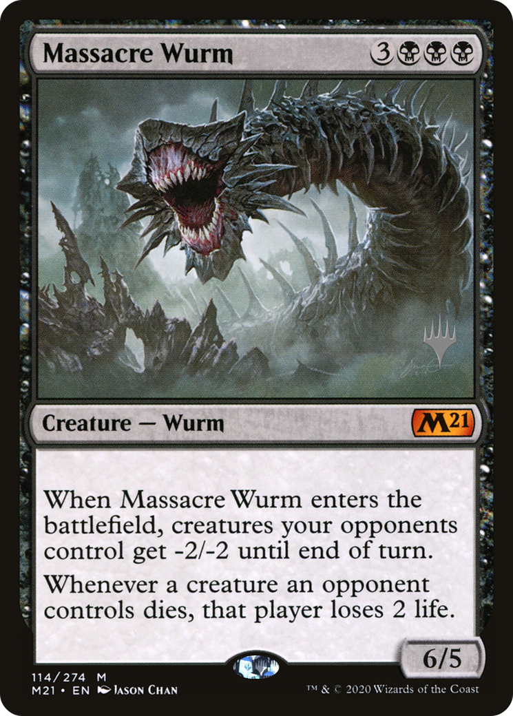 Massacre Wurm (PPM21-114P) - Core Set 2021 Promos (Promo Pack)