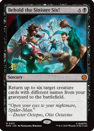 Behold the Sinister Six! (PRE-051) - Prerelease Cards Foil