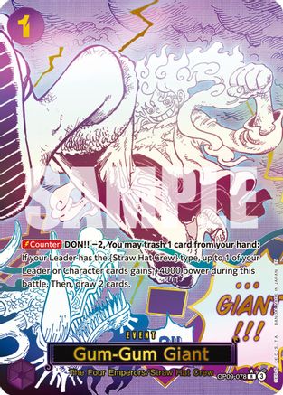 (OP09-078) Gum-Gum Giant (Alternate Art) - Premium Booster -The Best- Vol. 2 Foil