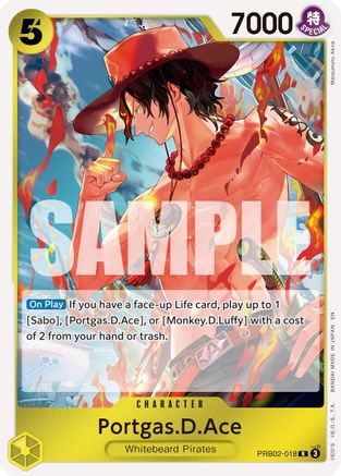 (PRB02-018) Portgas.D.Ace - Premium Booster -The Best- Vol. 2 Foil