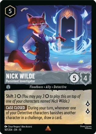 (187/204)  Nick Wilde - Persistent Investigator - Whispers in the Well  Normal