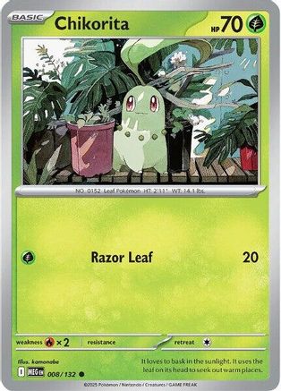 Chikorita (8/132) - ME01 Mega Evolution  - Common