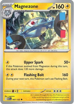 Magnezone (47/132) - ME01 Mega Evolution Reverse Holofoil - Uncommon