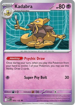 Kadabra (55/null) - ME01 Mega Evolution Reverse Holofoil - Uncommon