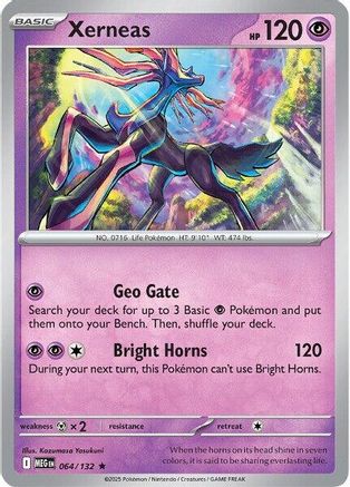 Xerneas (64/132) - ME01 Mega Evolution Holofoil - Rare