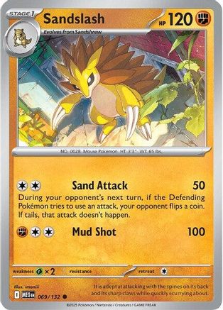 Sandslash (69/132) - ME01 Mega Evolution  - Common
