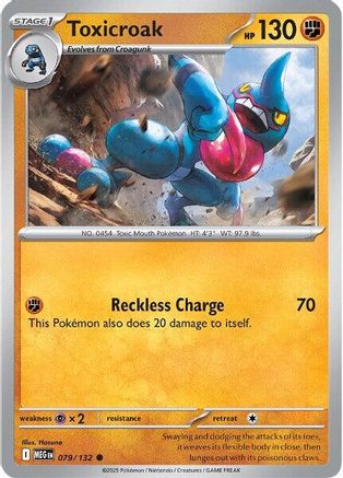 Toxicroak (79/132) - ME01 Mega Evolution Reverse Holofoil - Common