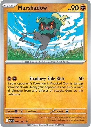 Marshadow (80/132) - ME01 Mega Evolution Reverse Holofoil - Uncommon